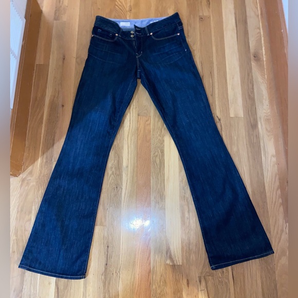 GAP 1969 style boot-cut size 29 with a 34 inch inseam and 9 inch rise. - Picture 3 of 5